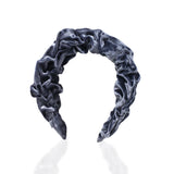 Diadema arrugada de terciopelo Ruth brillo