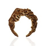 Diadema arrugada de terciopelo Ruth brillo