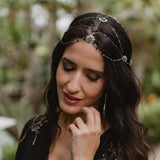 CENIT — Tocado joya tipo casquete artesanal