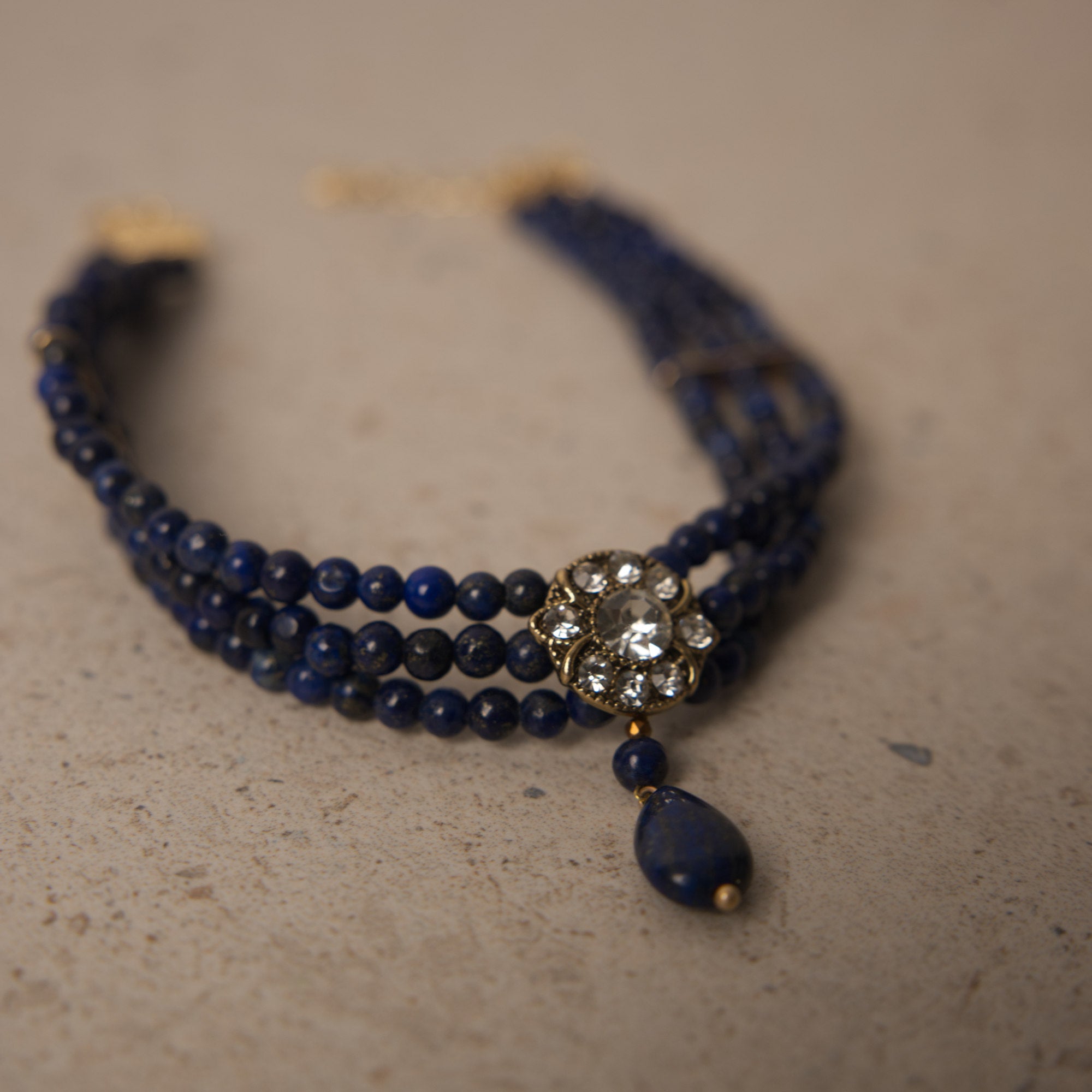 collar choker lapislazuli Ife