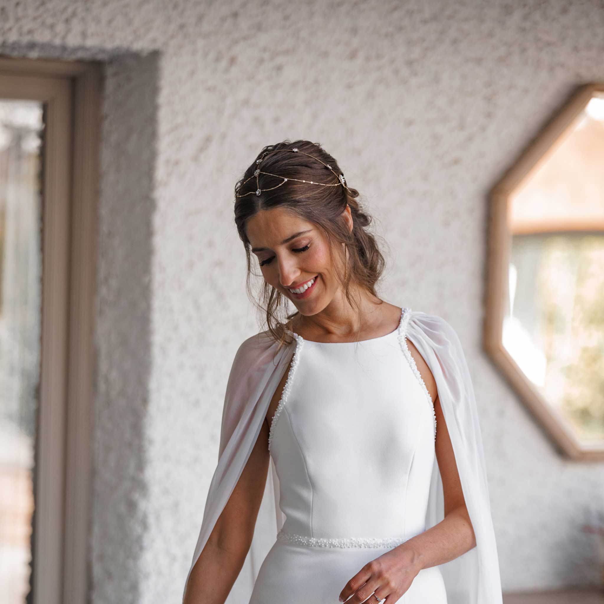 cubre raiz novia boho modelo