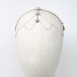 cubre raiz novia boho plateado detalles