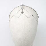 cubre raiz novia boho plateado detalles