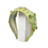 diadema de pluma martina de color verde