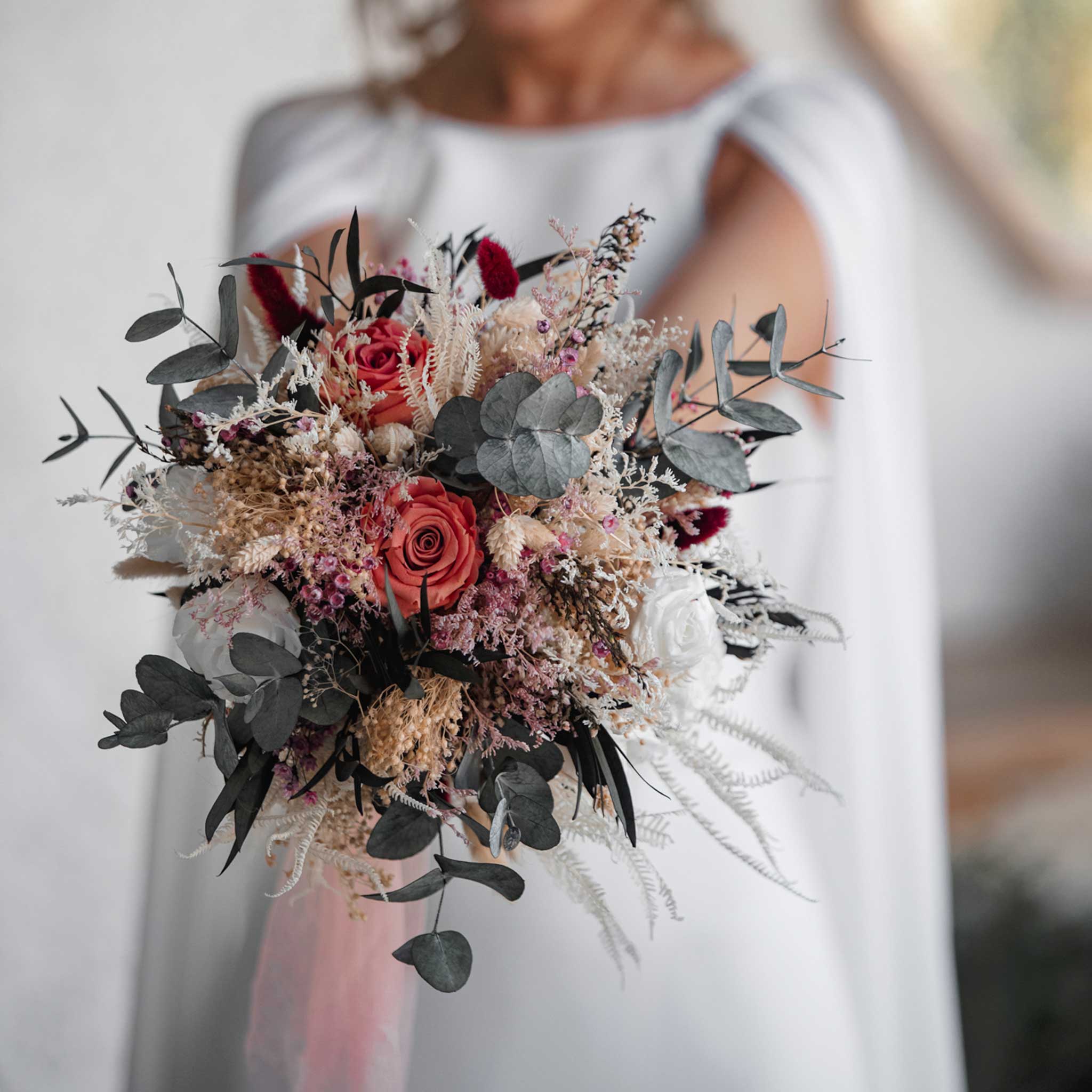 ramo de flores eternas para novias