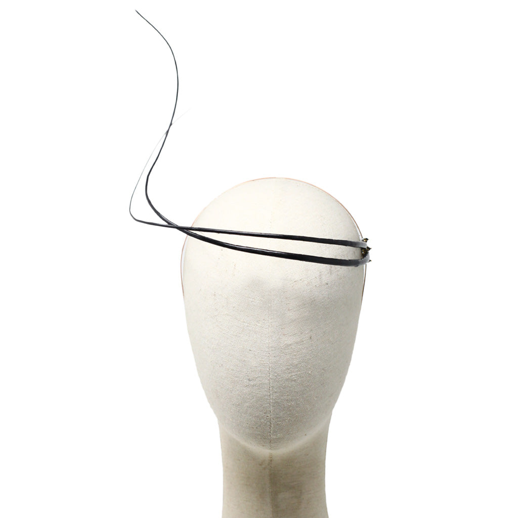tocado minimalista bonnie negro frente