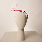 tocado minimalista bonnie rojo frente